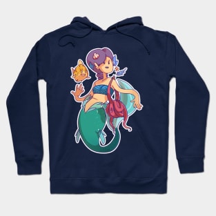 Mermaid On The Town Hoodie